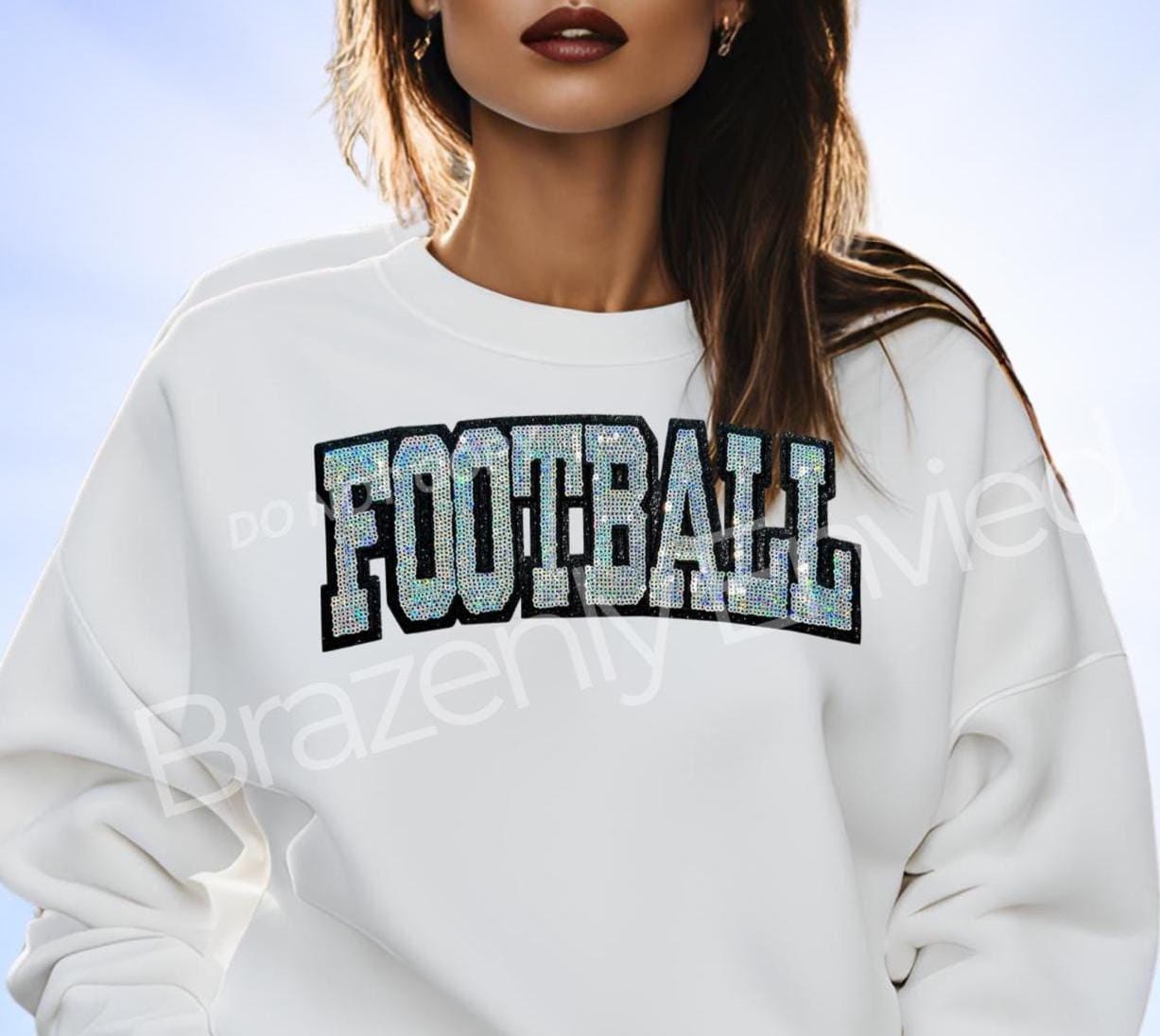 Football Patch| Iron On Patch |Sequins  Patch |Great Game Day Patch| Mascot Patch | Great Sports Patch