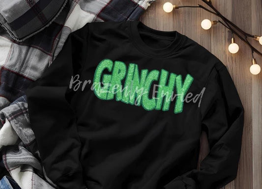 GRINCHY Patch  Green Sequins-  Be classy and Sassy with this awesome Patch