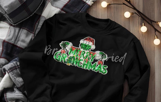 GRINCHY Patch Green Sequins-  Be classy and Sassy with this awesome Patch