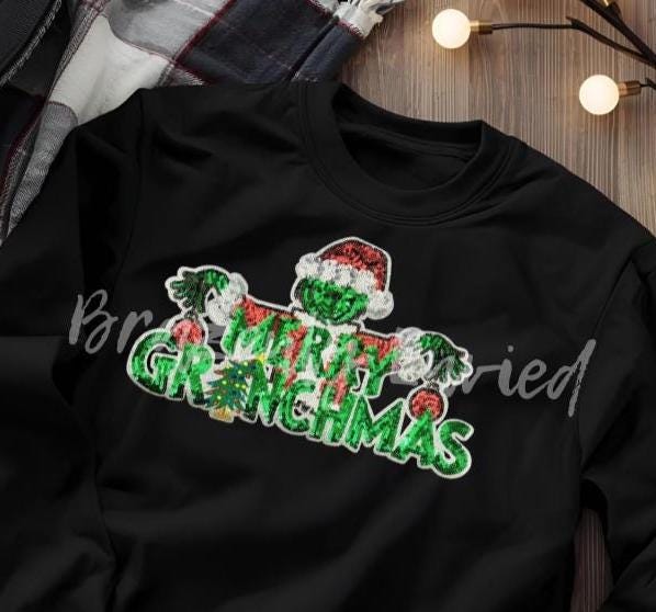 GRINCHY Patch Green Sequins-  Be classy and Sassy with this awesome Patch