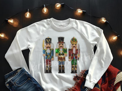 Nutcracker Patches| 3 Nutcracker Sequins Christmas Patches