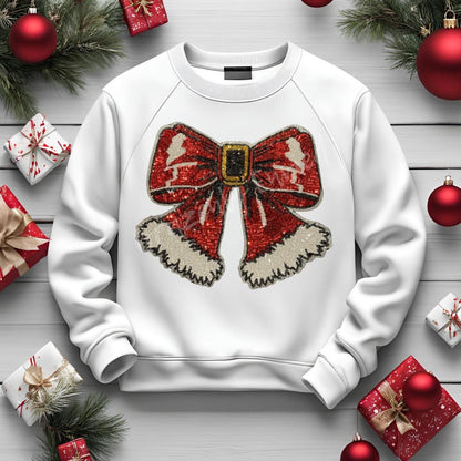 Santa Bow Patch | Red Christmas Patch