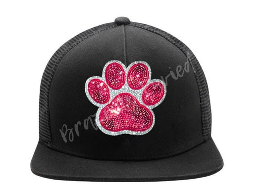 Paw Patch| RED Sequin with Silver Glitter backing Sequins PAW Patch| Hat Patches |Bulldogs Patch |Tiger patch| DIY | Iron On