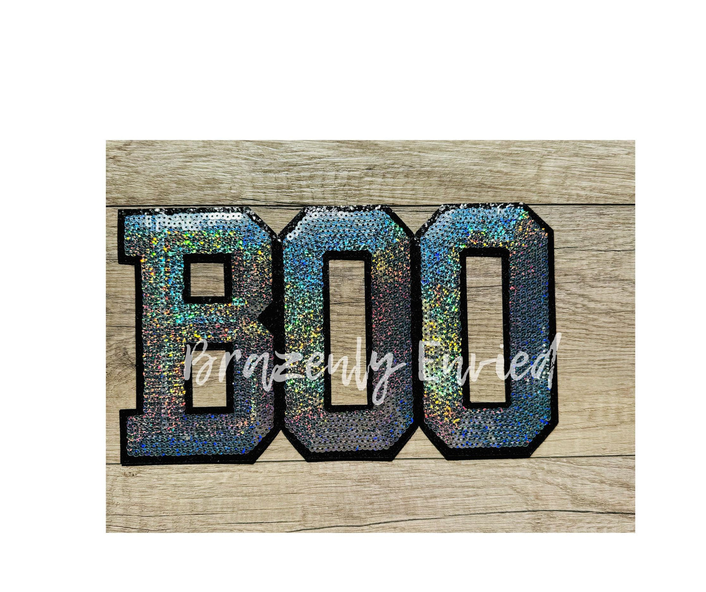Boo Patch Silver sequins Boo Patch