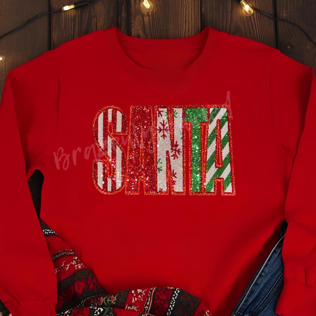 Santa Patch | Christmas Sequins Patch