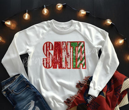 Santa Patch | Christmas Sequins Patch