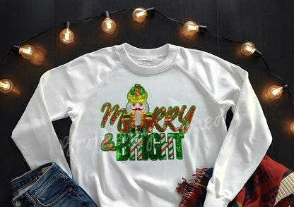 Nutcracker Patch| Merry and Bright Sequin Christmas Patch