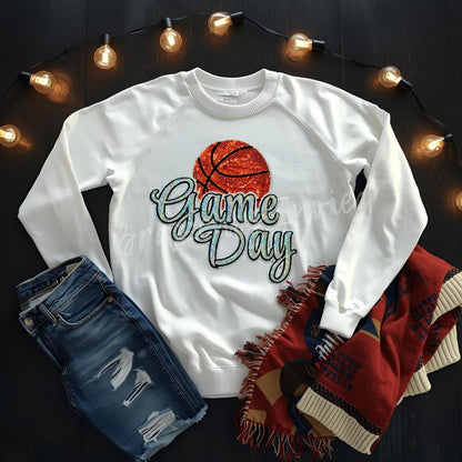 New Sequins Game Day Basketball Patch
