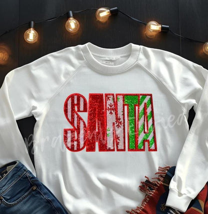 Santa Patch | Christmas Sequins Patch