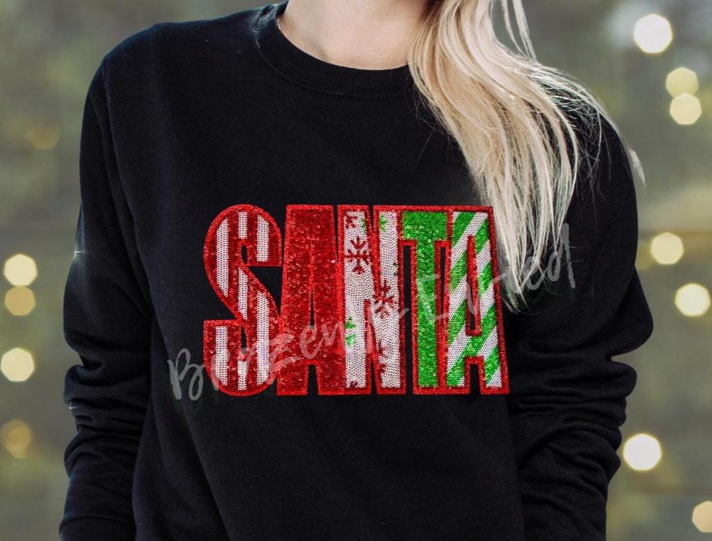 Santa Patch | Christmas Sequins Patch