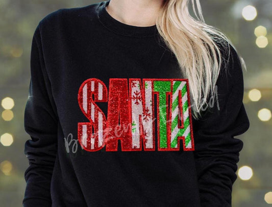 Santa Patch | Christmas Sequins Patch