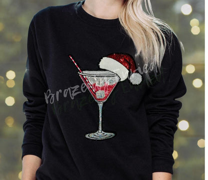 Santa Patch |Santa Tini Patch  Red Sequins  Christmas Iron On Applique