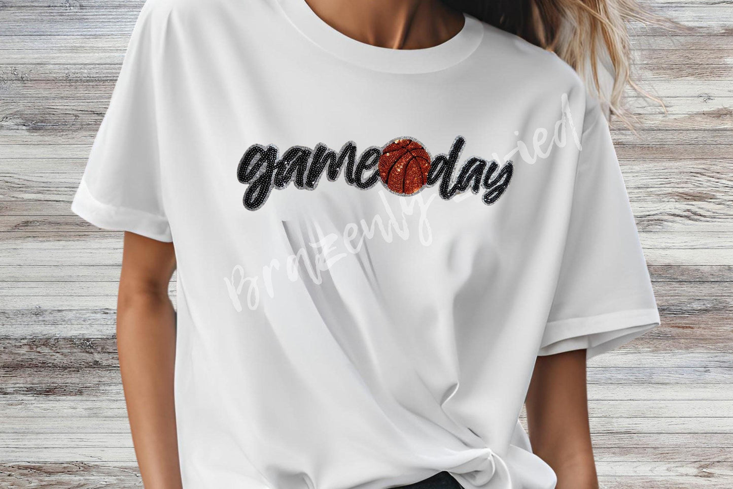 NEW Basketball  Game Day Sequins Patch