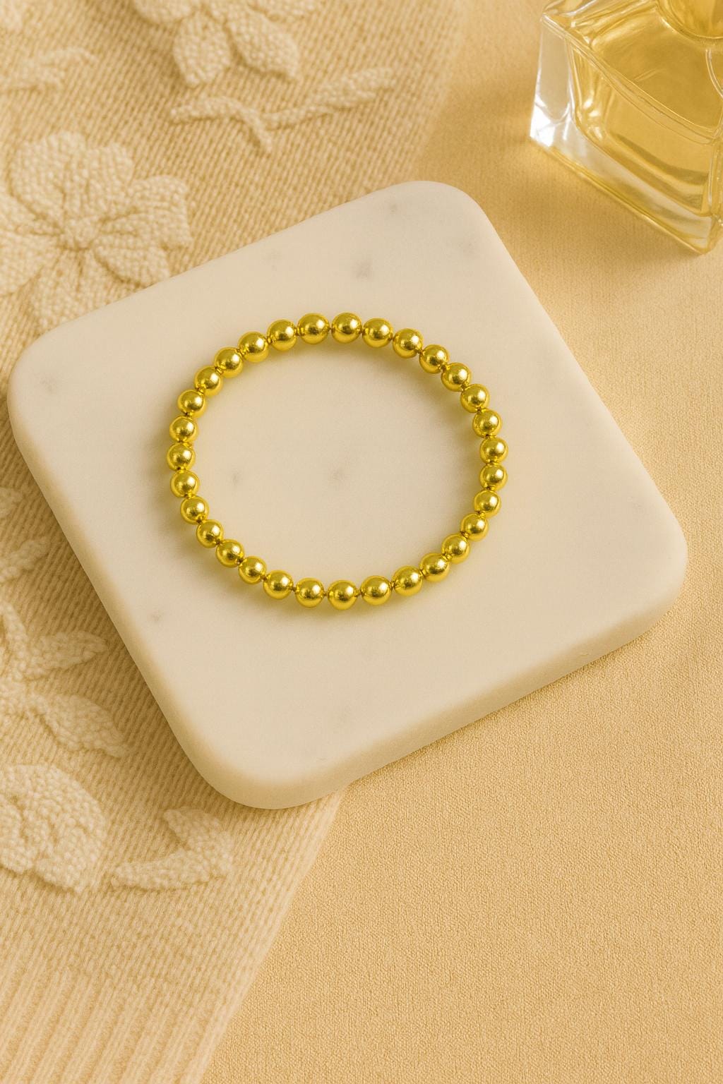 14K Gold Filled Bead Bracelet Stackable Non Tarnish Bracelet Jewelry