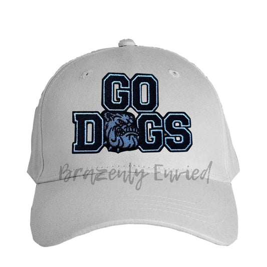 Trucker Hat PATCH- GO Dogs BULLDOG Iron On Applique