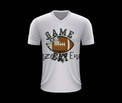 Game Day Chenille and Sequins Football Patch