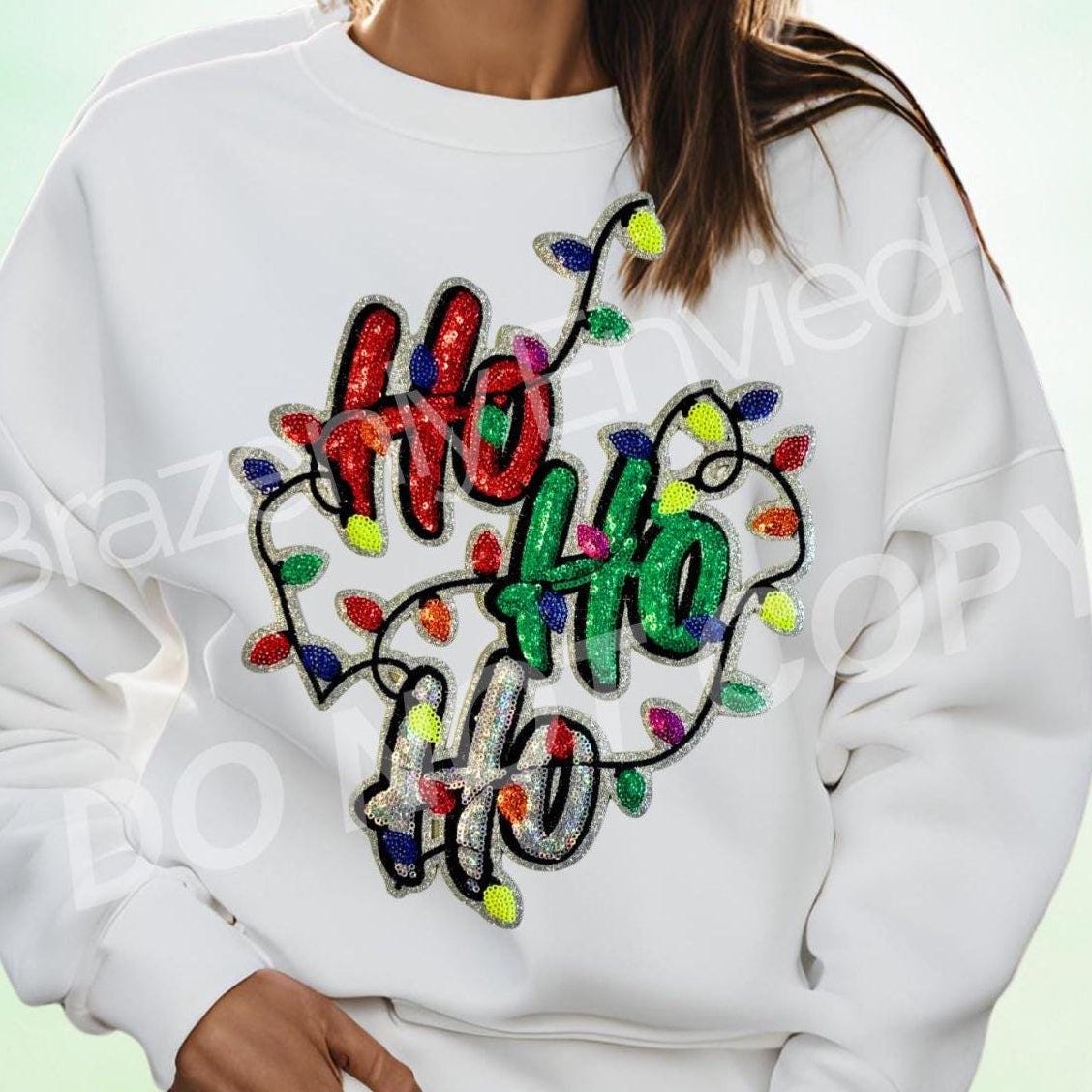 Ho Ho Ho Patch | Sequins Christmas Patch
