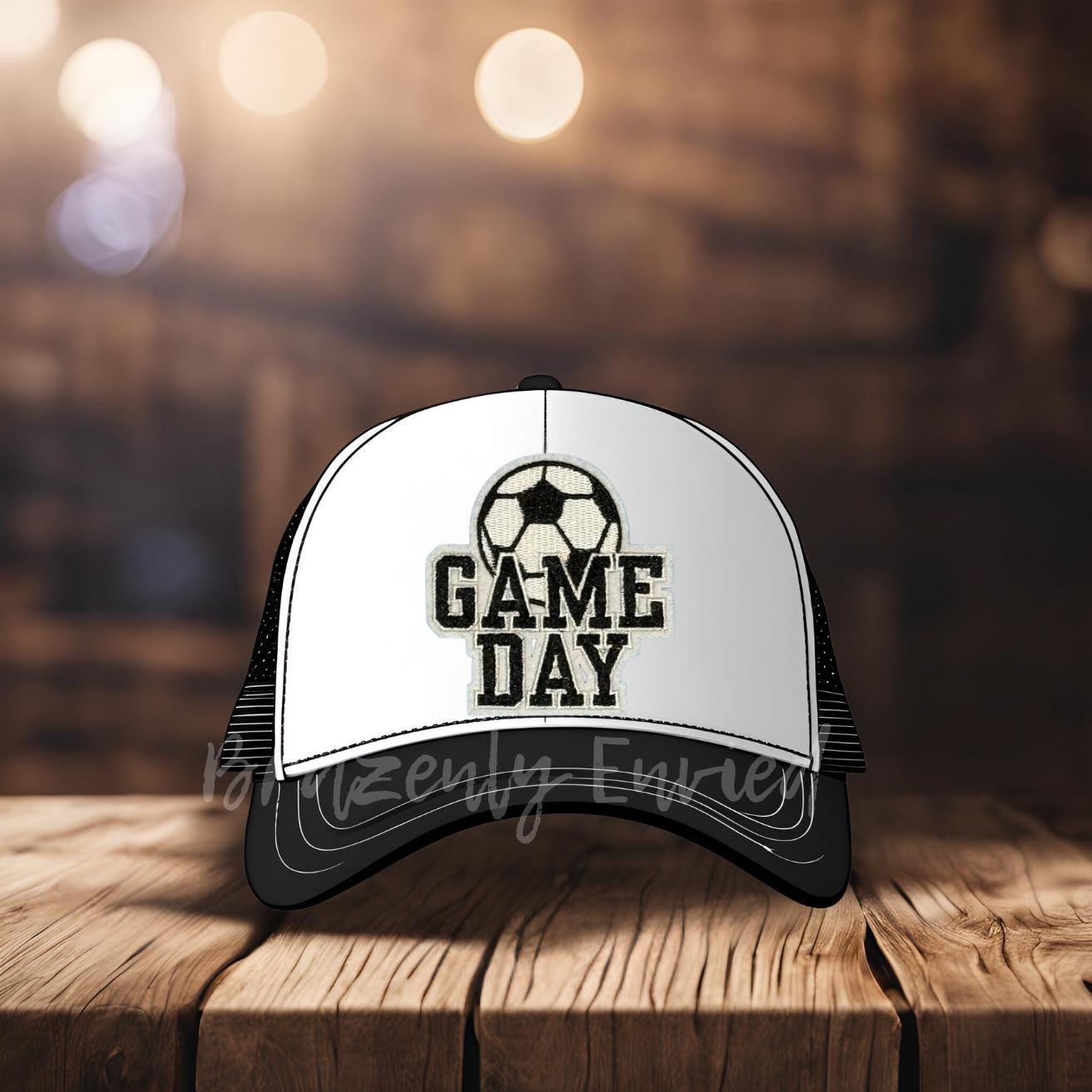 Game Day Soccer Hat Patch