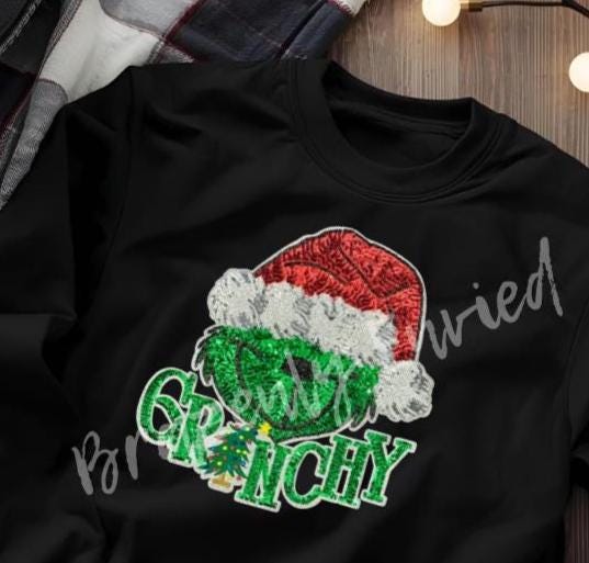 GRINCHY Patch Green Sequins-  Be classy and Sassy with this awesome Patch