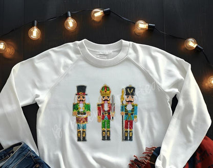Nutcracker Patches Set of 3 Sequin Christmas Iron On
