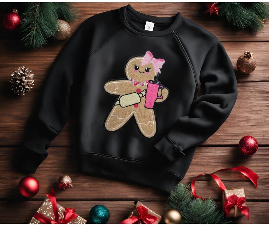 Gingerbread Chenille Patch| Iron On Ready