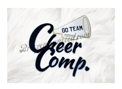 Sports =New Cheer Product Get Cheer Comp ready  embroidered and Chenille Patches Heat Pressed Ready Immediate fast shipping