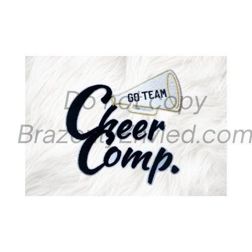 Sports =New Cheer Product Get Cheer Comp ready  embroidered and Chenille Patches Heat Pressed Ready Immediate fast shipping