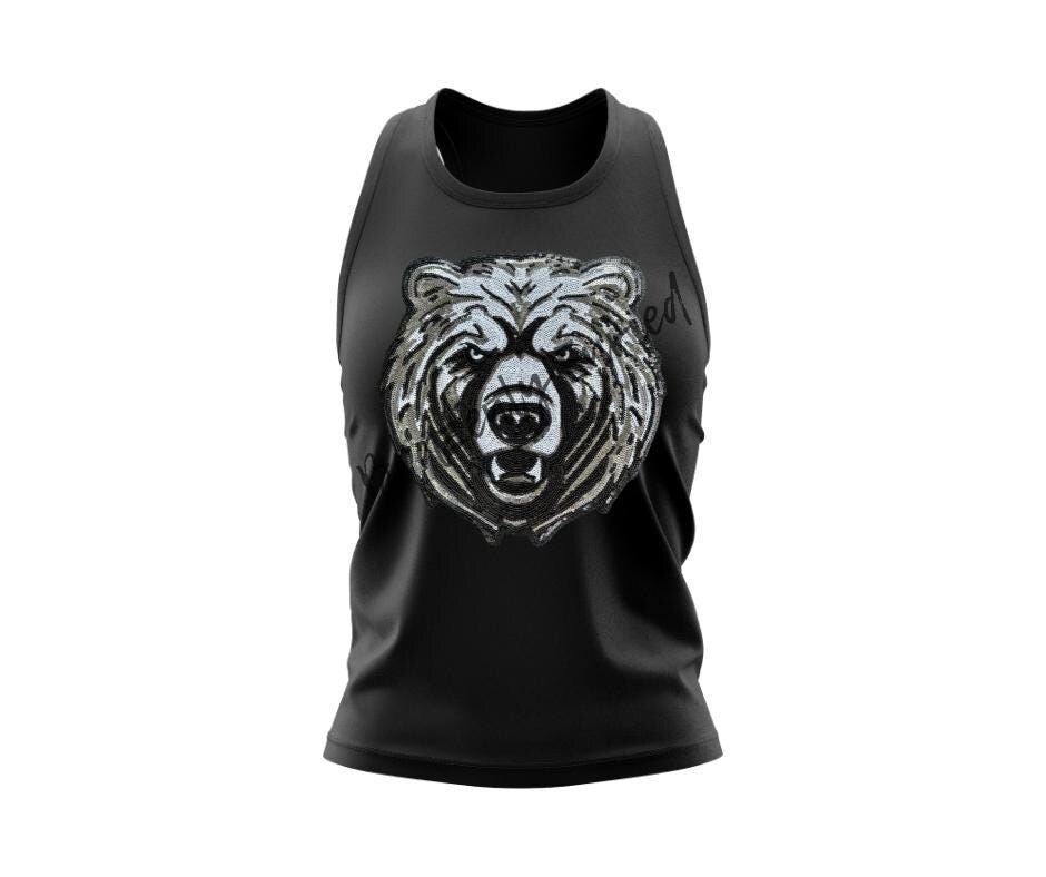 Bear Patch Mascot Iron On Applique