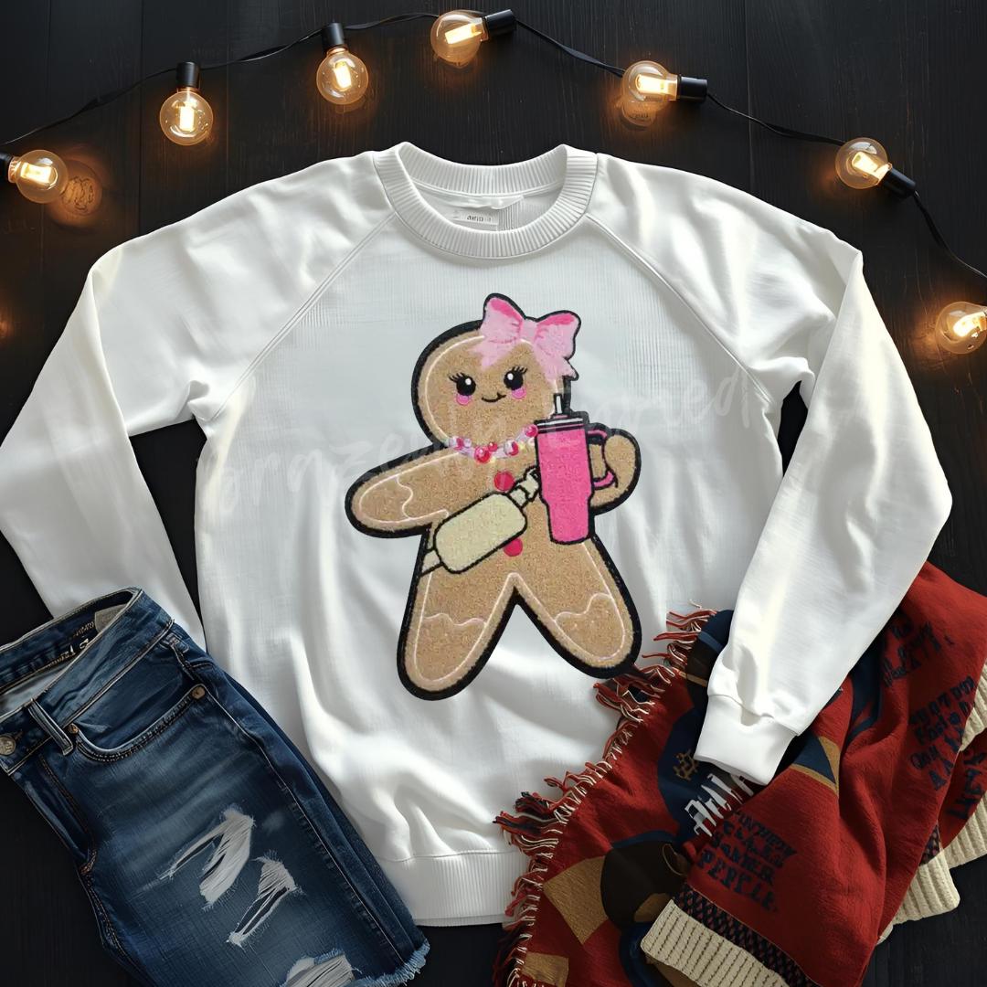 Gingerbread Chenille Patch| Iron On Ready