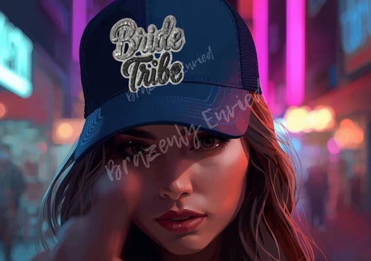 Bride Patch Sequins Iron On Applique Small Hat Patch Bride Tribe