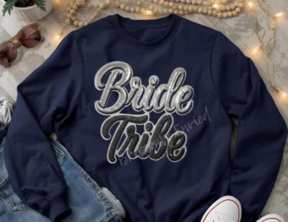 Bride Patch Sequins Iron On Applique