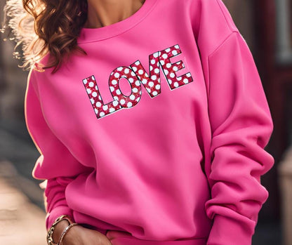 Valentine Patch Sequins Love Iron On Applique