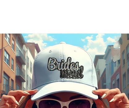 Bridesmaid Patch| Black and Silver Sequins Iron On Applique