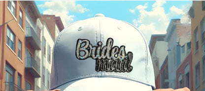 Bridesmaid Patch| Black and Silver Sequins Iron On Applique