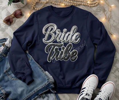 Bride Patch Sequins Iron On Applique