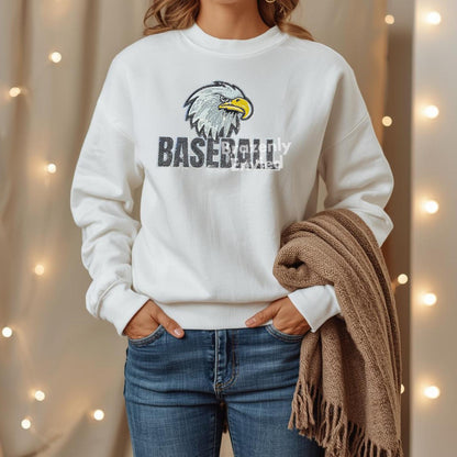 Eagle Patch Baseball Sequin Iron On Applique