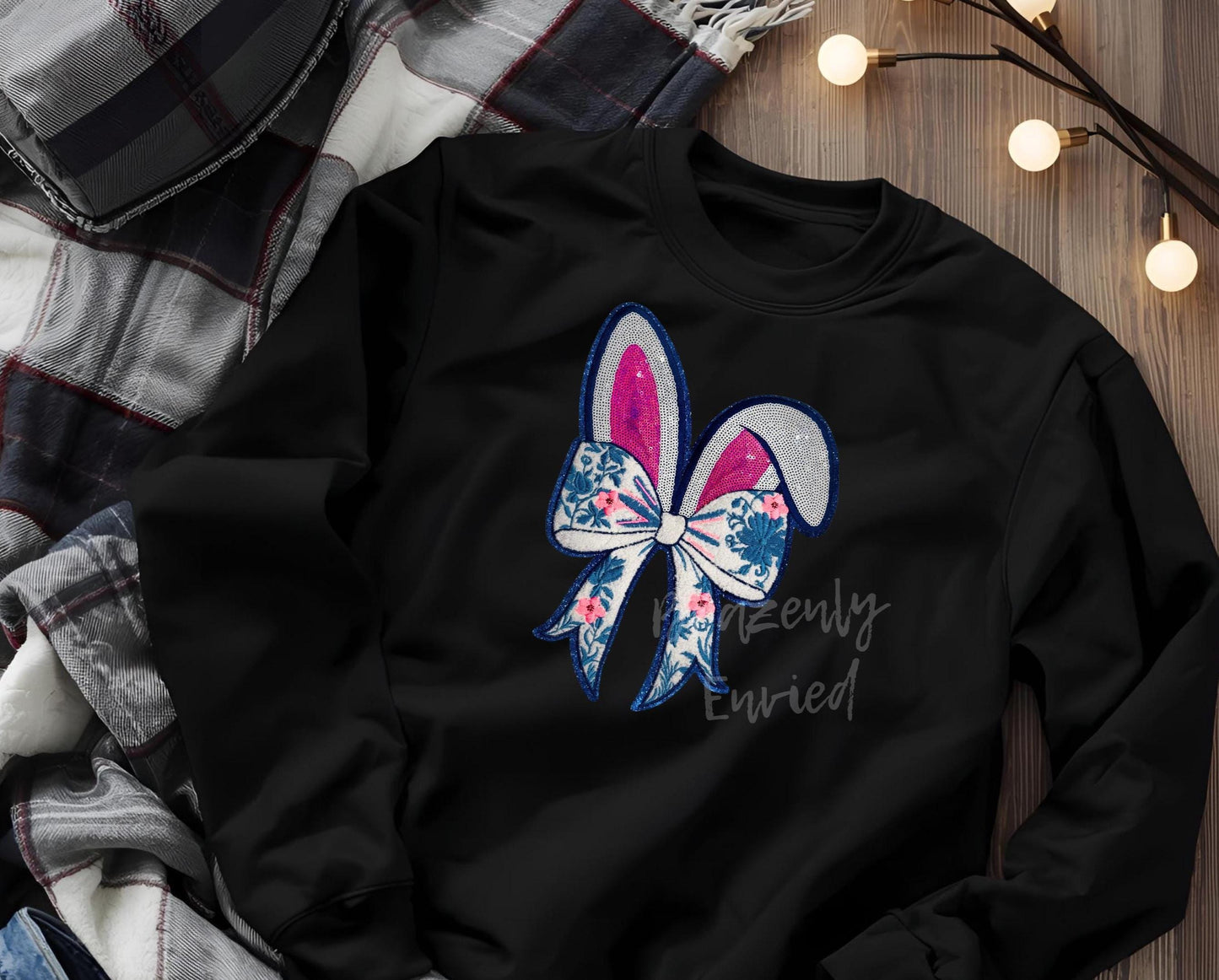 Easter Patch Sequins Bunny Ears Patch Great for Easter Shirts In stock Fast shipping