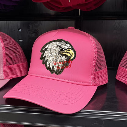 Eagle Patch Sequin - Small Hat Iron On Applique