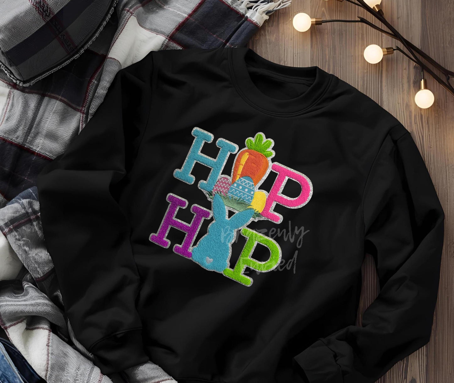 Easter Patch Hip Hop Patch  Easter Chenille Patch Great for Easter Gift or Family Easter Shirts