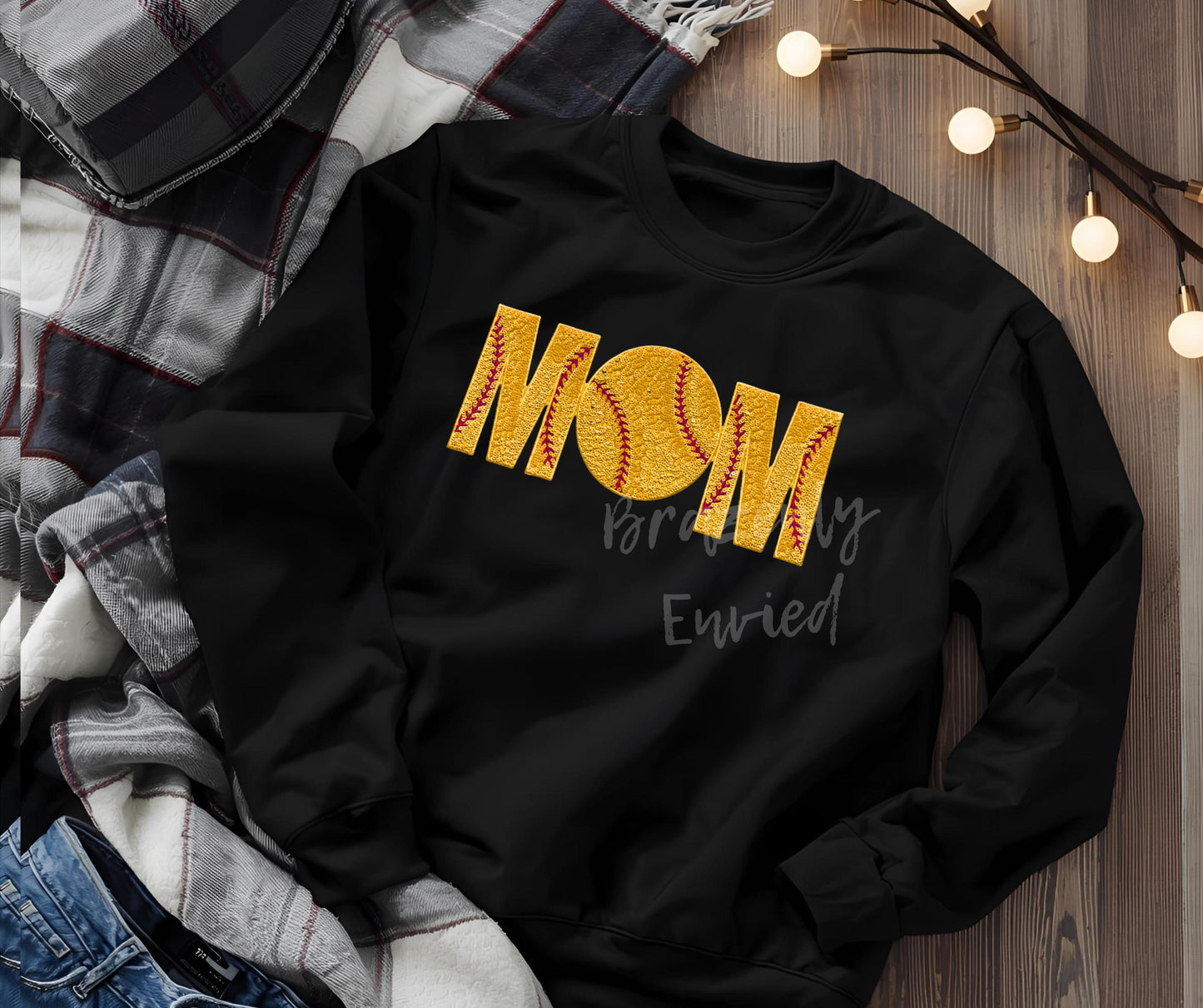 Softball Patch Sports Patch - Softball Sequin MOM Patch 4.6 x 10.8 inch patch New Design fast shipping Eye catching Softball mom Patch Ready