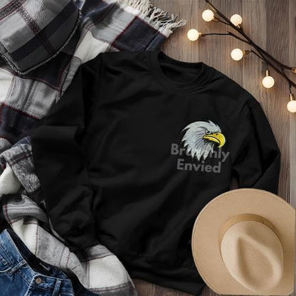 Embroidered Eagle Patch | Bald Eagle Head Iron On Patch | Patriotic Bird Appliqué | School Mascot Patch for Hats Jackets Bags