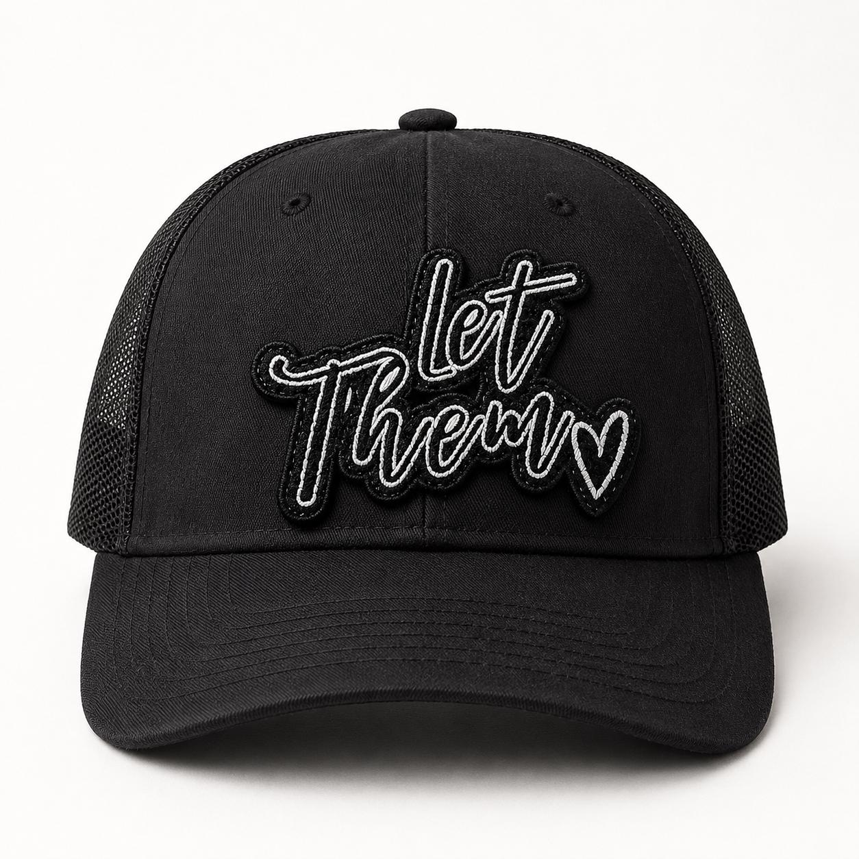 Let Them Patch  Embroidery  Heat Transfer Applique
